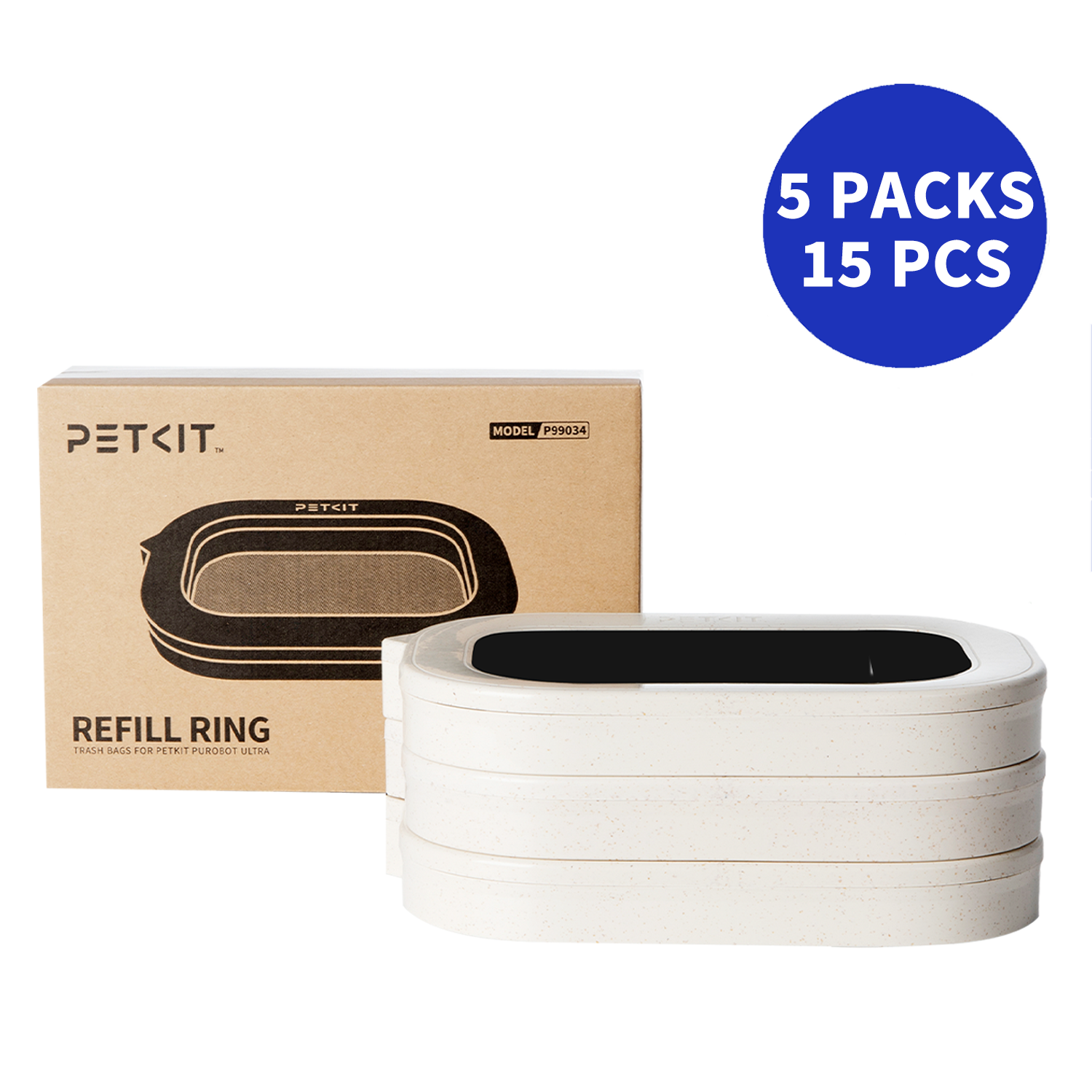 PETKIT Multi-Cat Mega Saver Rings package contents