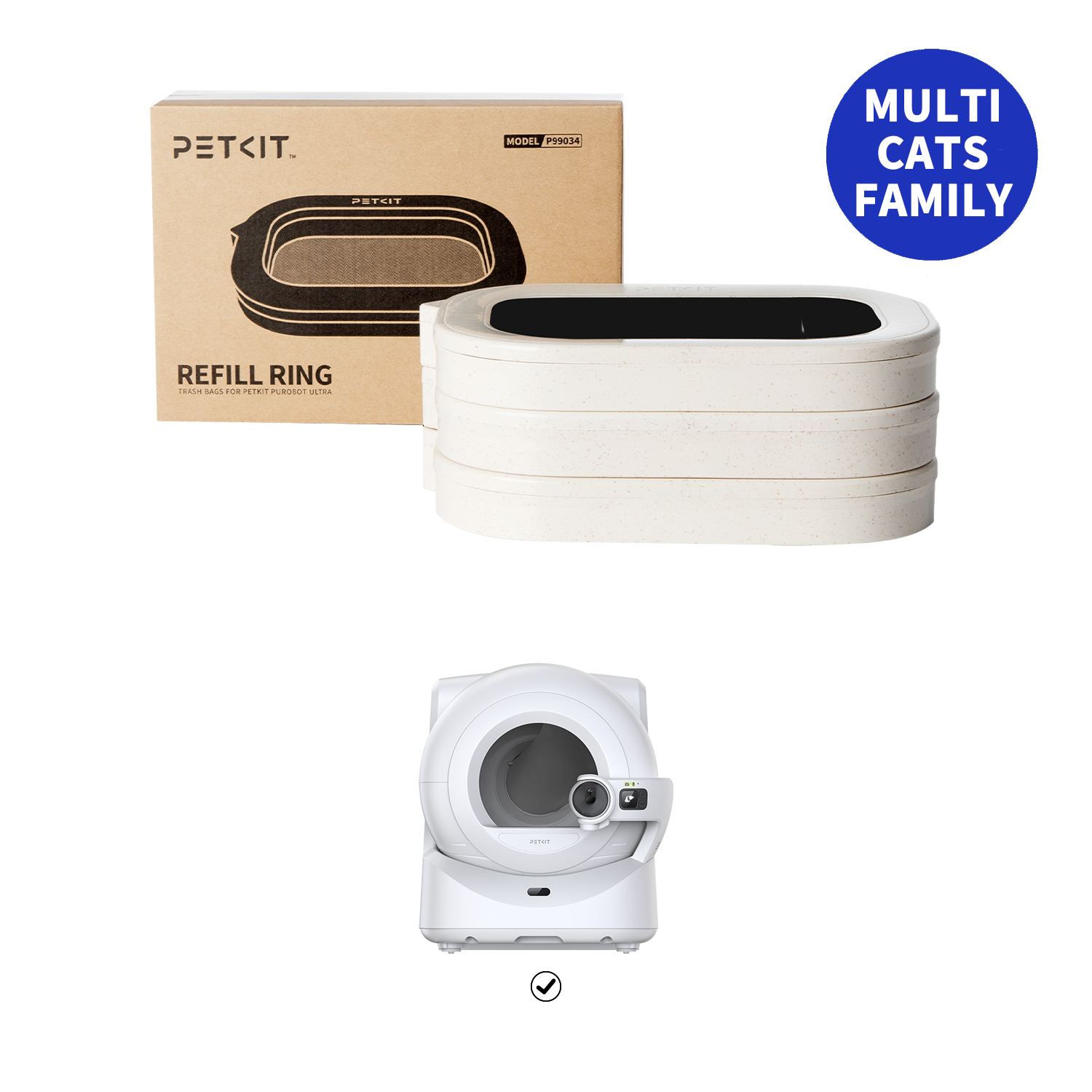 PETKIT Multi-Cat Mega Saver Refill Rings