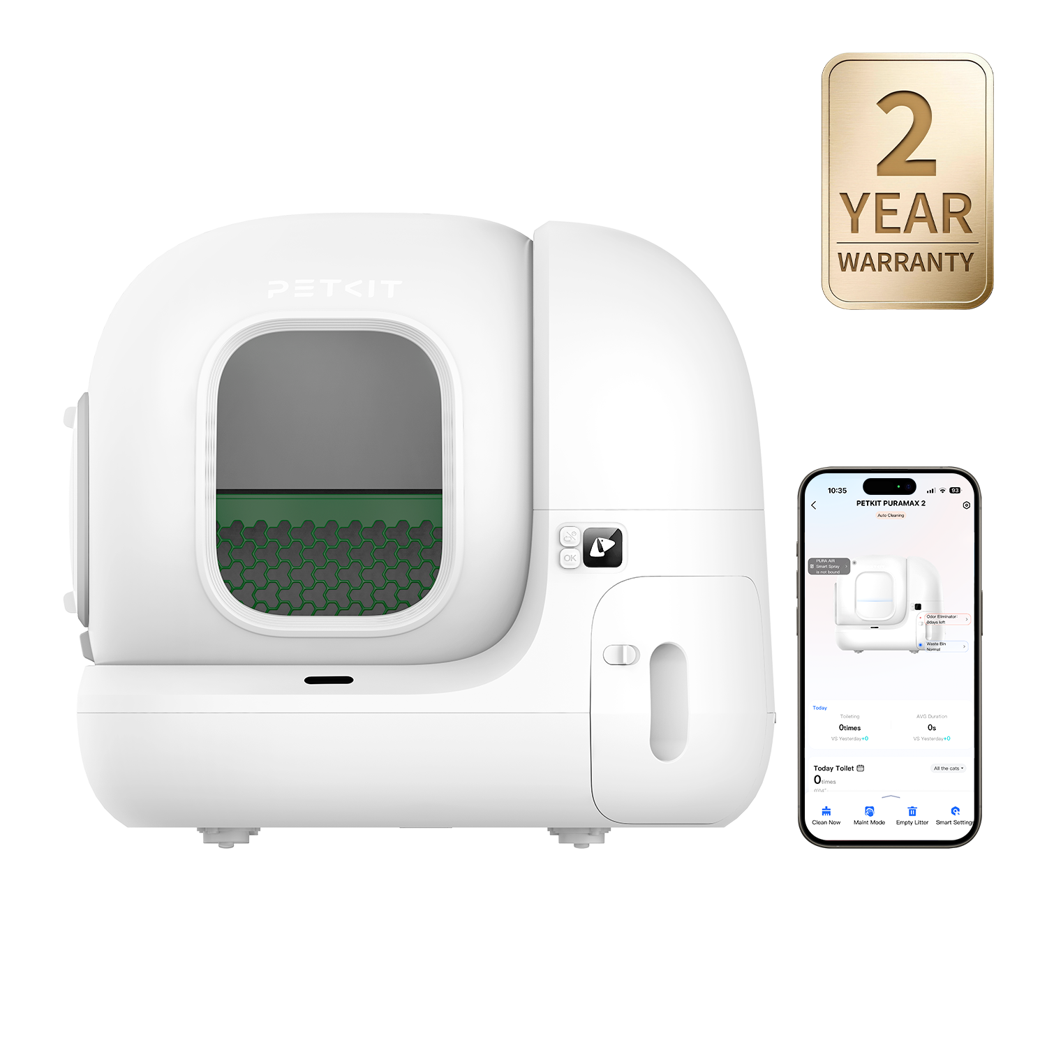 PETKIT PuraMax 2 Automatic Litter Box (Premium Edition) – With Smart Deodorizer & Litter Mat