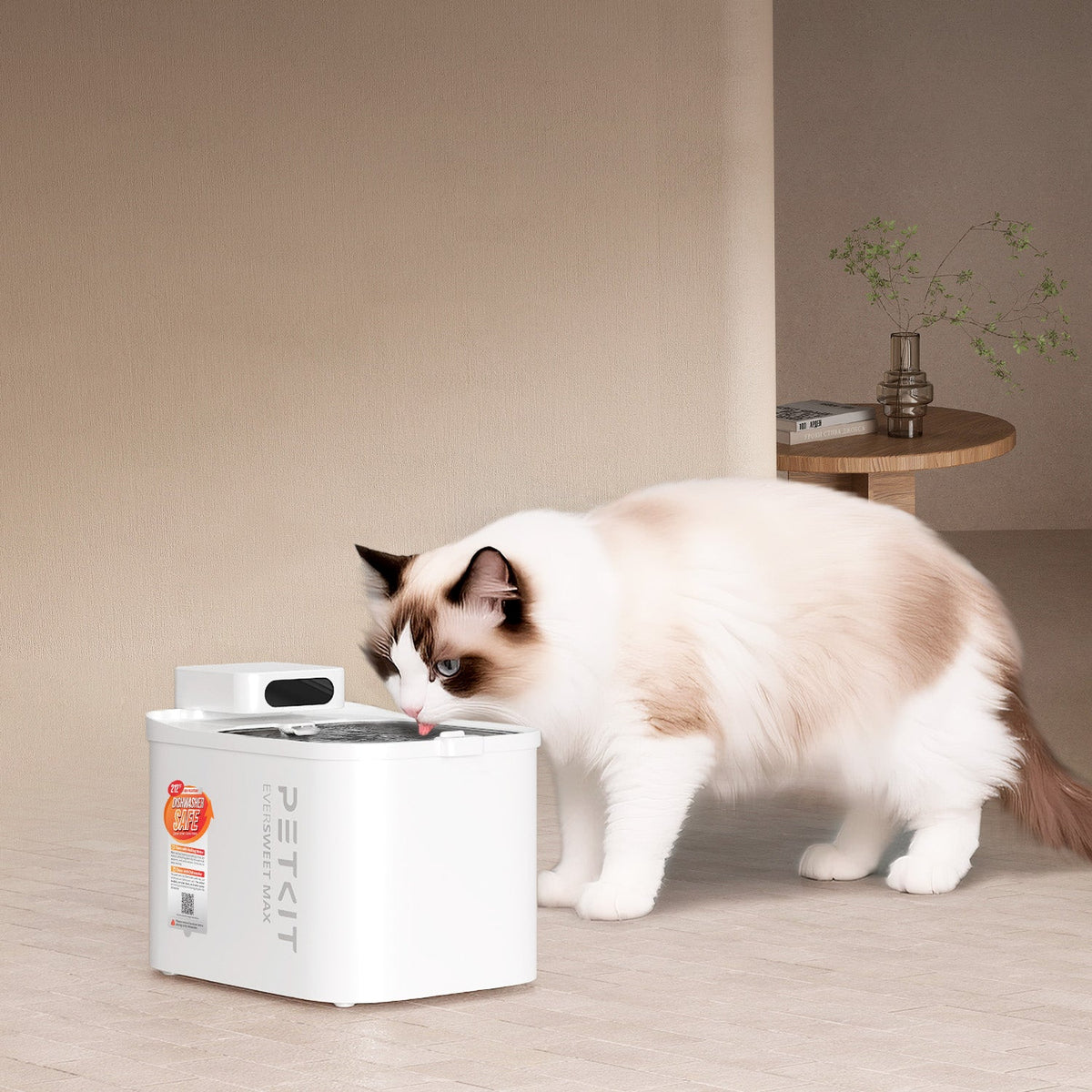 PETKIT EverSweet Max 2 UVC indoor drinking scene